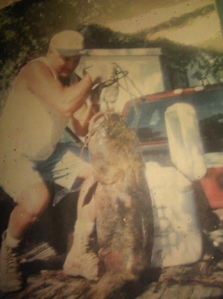 75lb Flathead catfish from Floridas panhandle perdido river