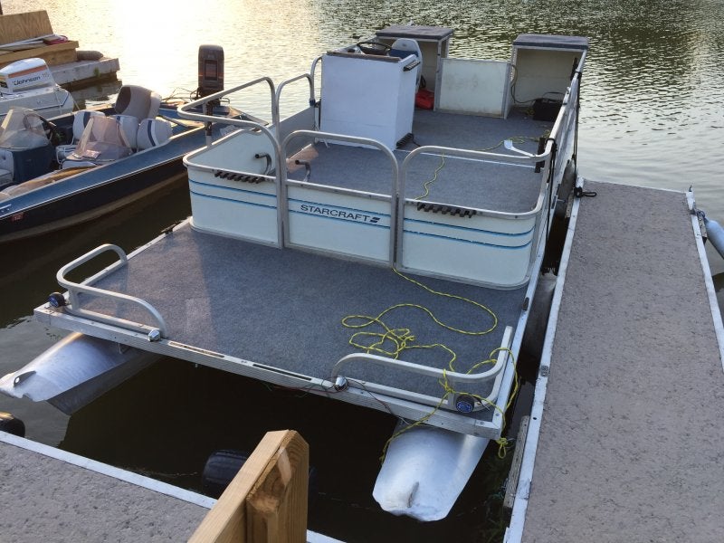 Setting up pontoon boat for catfish?