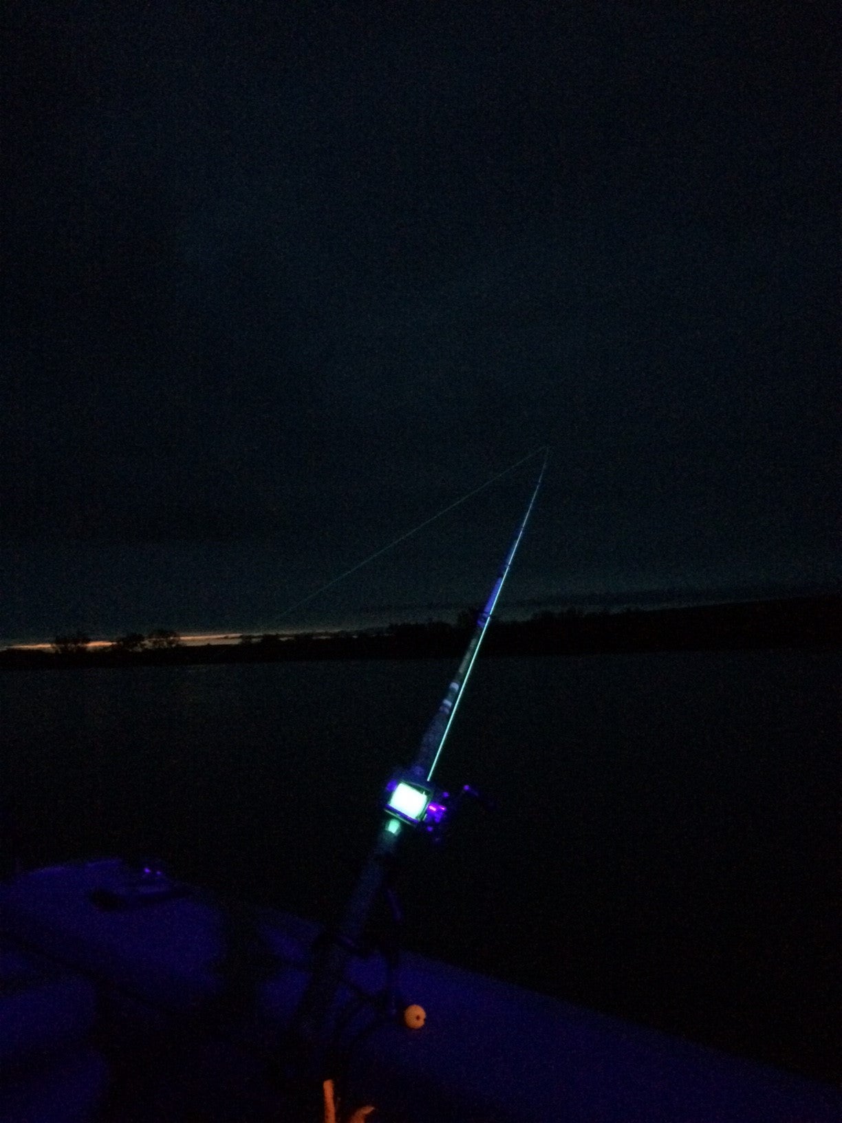 Black light for night fishing.